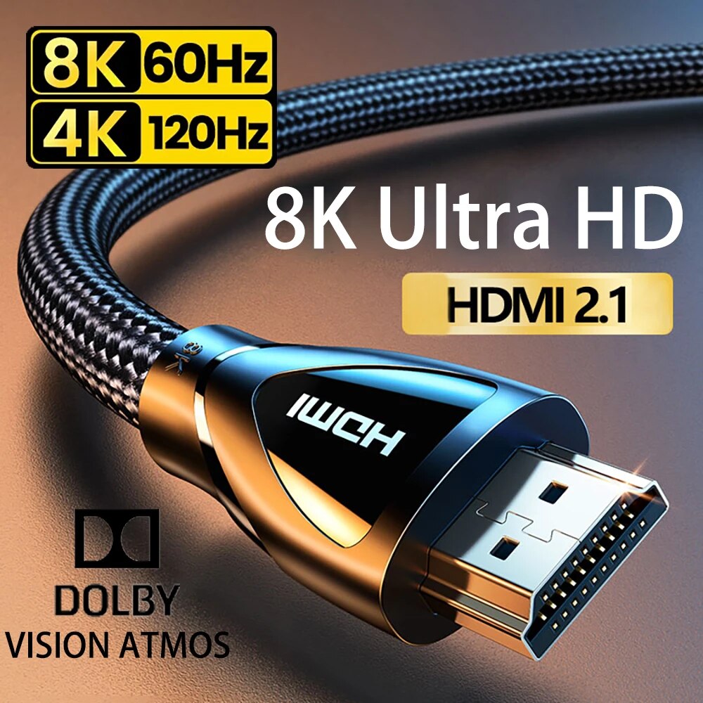 Hdmi Cable 2.1 - Совместимый с HDMI кабель 2,1, ультраскоростной