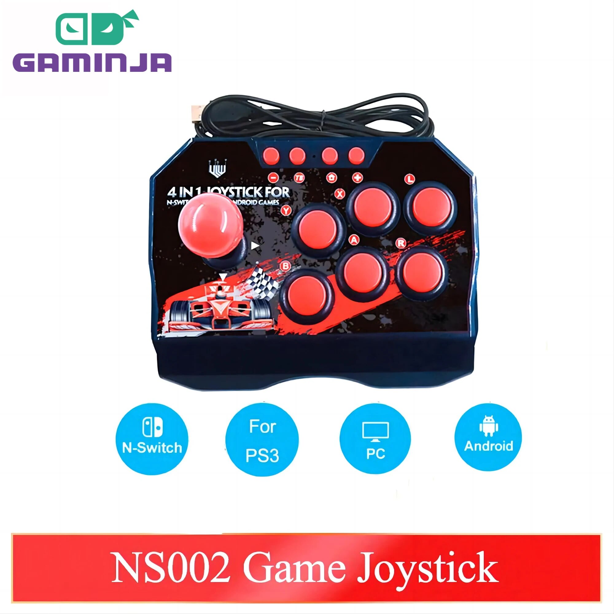 Gaming Console Android - GAMINJA NS002 4 в 1 Ретро