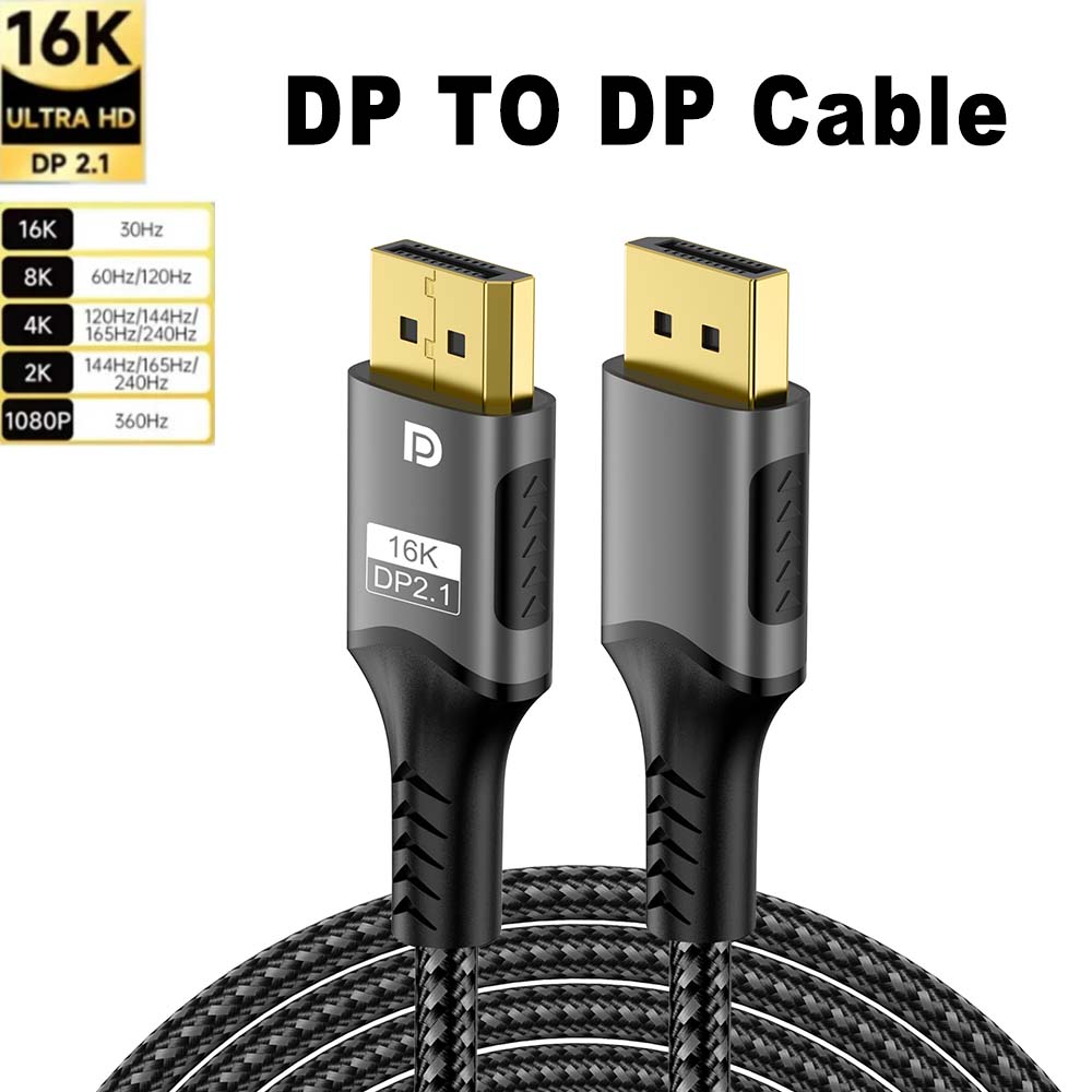 Hdmi Cable 2.1 - 16K DP 2.1 8K @ 120