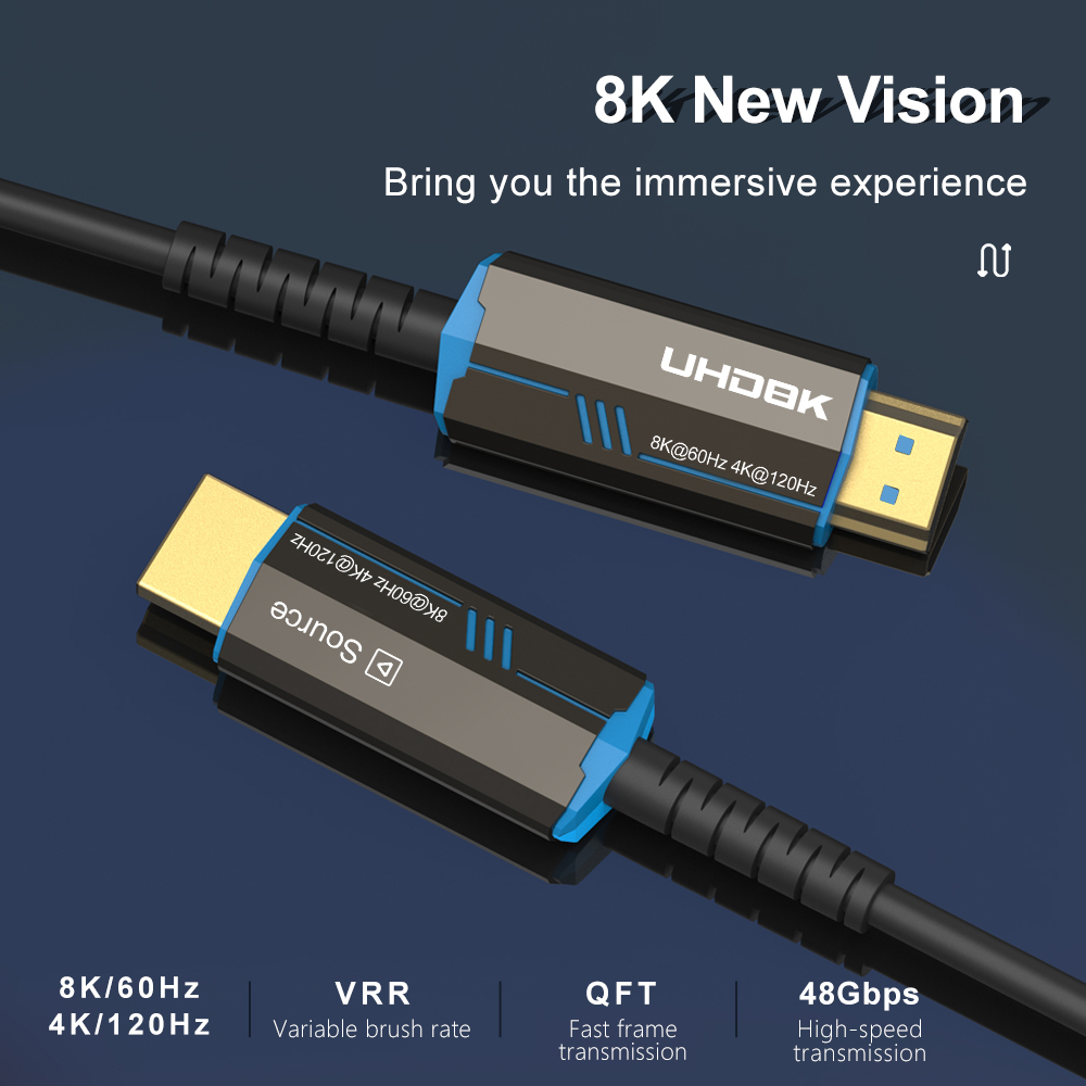 Оптоволоконный кабель HDMI 2.1 – обзор и цена Hdmi Cable 2.1