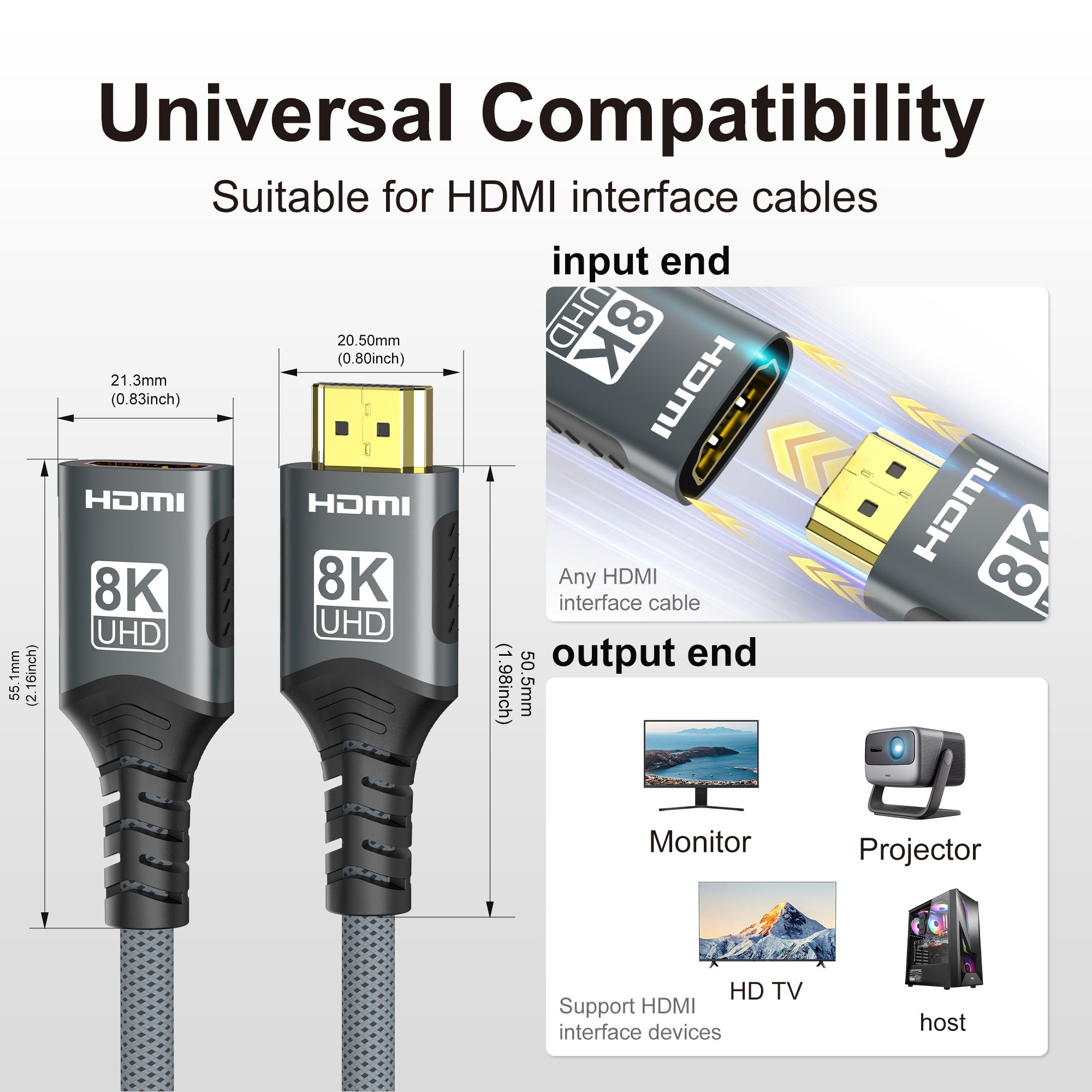 Удлинительный кабель HDMI 2.1  – обзор и цена Hdmi Cable 2.1