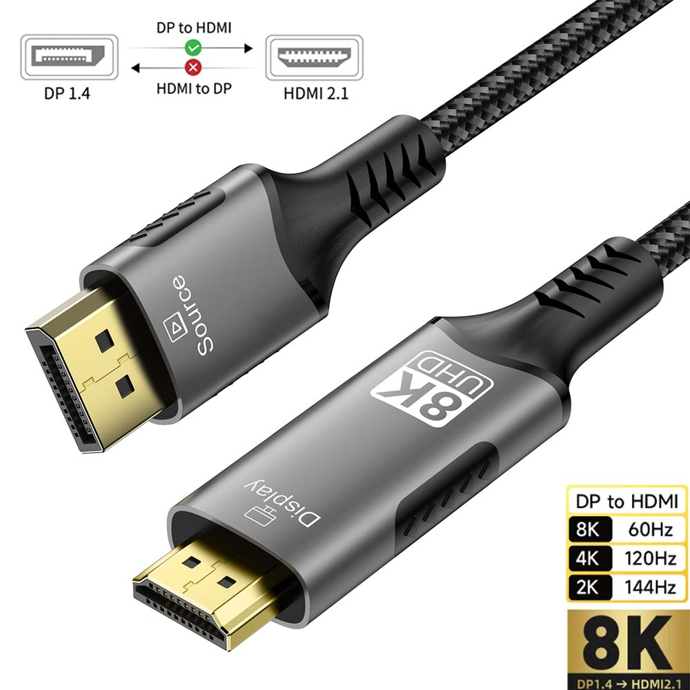 Кабель DisplayPort-HDMI 8K DP1 – обзор и цена Hdmi Cable 2.1