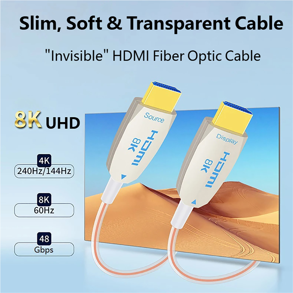 Ультратонкий оптоволоконный ка – обзор и цена Hdmi Cable 2.1